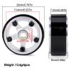 0.7" Aluminum 5-Spoke Beadlock Wheels Tires for 1/30 Axial SCX30 RC Crawler Upgrade Parts (Silver Wheels with Tires) view 2