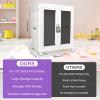 18" Doll Clothes Closet Large Doll Clothes Armoire for Doll Accessories view 3