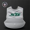 Smilo NFL Silicone Bib with Crumb Catcher - New York Jets - Gray view 4