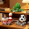 Baseball Dragon & Egg, 3Pc Winged Dragon Fidget Toy, 3D Dragon Eggs with Dragon Inside, 3D Printed Dragon Egg, Articulated Winged Dragon Fidget Toy, Sports Ball Style Dragons (3, Ice Hockey) view 3