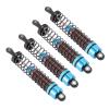 Funien 1/10 Scale High Strength Aluminum RC Oil for Improved Stability and Control, 95mm Oil Filled RC, 4 Pieces Set for Car Enthusiasts (Blue) view 3