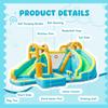 FINCOME Inflatable Water Slide, Bounce House with 2 Slide for Kids, Inflatable Waterslide Park with Splash Pool, Basketball Hoop, Ball Shooting & Water Cannon for Backyard, Outdoor, Indoor view 3
