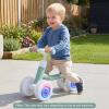 BABY JOY Balance Bike, 4 Wheels Lighting Toddler Bike for 1-3 Years with Adjustable Handlebar &Seat, Carbon Steel Frame and No Pedal, Baby Walker for Boys Girls Gift (Green) view 2