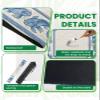 31.5" x 31.5" Mahjong Mat for Table with Carrying Bag Blue Fish Decorative Frame Oriental Non-Slip Noise-Reducing Game Mat for Mahjong Poker Dominoes Board Games view 4