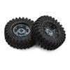 4Pack 1.3 Wheel Tires Set Aluminum Alloy Wheels and 7026mm Tires W344 Compatible with TRX4M SCX24 for 1/18 1/24 RC Crawler Car Upgrade Accessories (Titanium Color) view 3