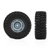 4Pack 1.3 Wheel Tires Set Aluminum Alloy Wheels and 7026mm Tires W344 Compatible with TRX4M SCX24 for 1/18 1/24 RC Crawler Car Upgrade Accessories (Titanium Color) view 4