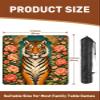 31.5" x 31.5" Mahjong Mat for Table with Carrying Bag Tiger Surrounded by Peony Flowers Ornate Style Non-Slip Noise-Reducing Game Mat for Mahjong Poker Dominoes Board Games view 2