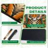 31.5" x 31.5" Mahjong Mat for Table with Carrying Bag Tiger Surrounded by Peony Flowers Ornate Style Non-Slip Noise-Reducing Game Mat for Mahjong Poker Dominoes Board Games view 4