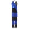 winying Girls Retro Ballroom Overall Fringed Tassels Halter Neck Sleeveless Bodysuit for Hippie Star Disco Performance Royal Blue 8 Years view 3