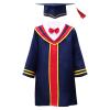 Kindergarten 2026 Graduation Cap and Gown Tassel Sets with Charm Graduations Stoles for Kids Grad Party Yellow Green Navy view 2