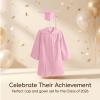Kindergarten 2026 Graduation Cap and Gown Tassel Sets with Charm Graduations Stoles for Kids Grad Party Yellow Green Navy view 4