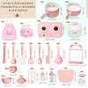 Gotoofun Kids Cooking Sets Real, Electric Dual Stove Real Cooking Set for Kids with Mini Cookware, Safe Utensils, Apron & Kitchen Tools, Montessori Pretend Play Cooking Toy for Girls Ages 8+Pink view 2