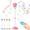Automatic Bubble Machine, 2026 New Standing Bubble Maker Machine with Lights and Music and Remote, Adjustable Height Outdoor Bubble Blower Maker for Parties Birthday Wedding (Pink) view 1