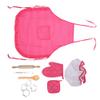 Blaihild Kids Baking Set, 11-Piece Cooking Toys with Apron and Chef Hat, Ideal for Imaginative Play for Toddlers and Preschoolers (Round Dots) view 3