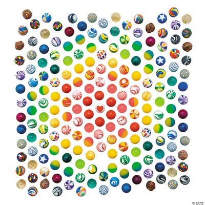 Uberoott 3/4" - 1 1/2" Mega Bulk 240 Pc. Mini Rubber Bouncy Ball Assortment
