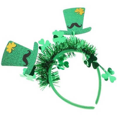 Toddmomy St Patricks Day Top Hat Headband Festival Hairband Party Prop Irish Holiday Headwear for Women
