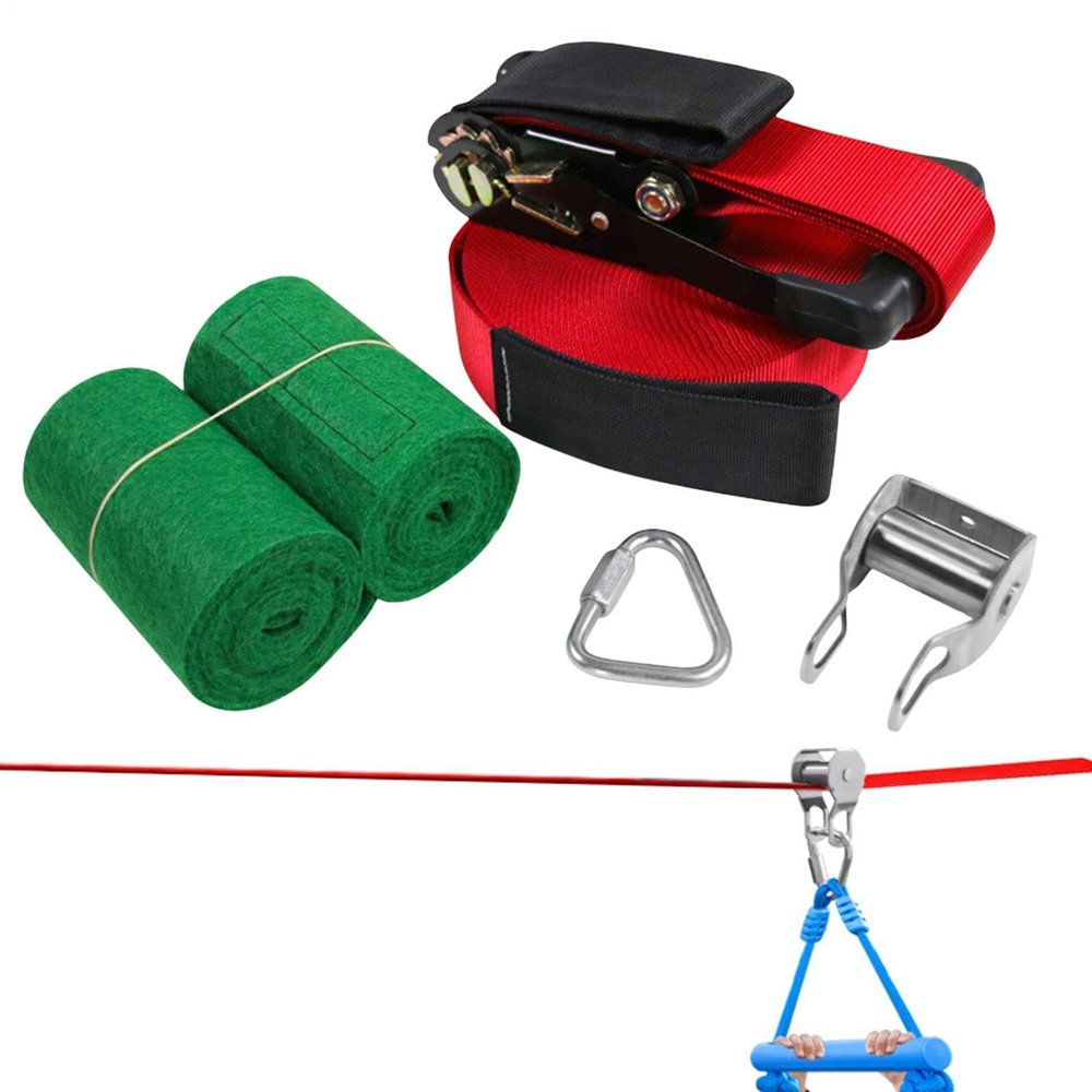 Slack Line Swing Set with Tree Protector Balance Toys