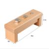 LLTCMAOYI Montessori Nut & Bolt Board, Toddler Fine Motor Skill Toy, Wooden Screw Driver Activity Set,Model b view 3