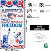 250th Anniversary Door Cover 71x35 Inch, 250 Years of Freedom USA 1776-2026 Patriotic Front Door Banner, 4th of July Independence Day Porch Sign Party Backdrop view 2