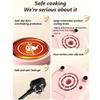 Mini Kitchen Real Cooking Sets with Electric Stove,Food Making for Beginner Cooking Educational Tool,Junior Easy Safe Tools Dishes Set (Pink) view 4