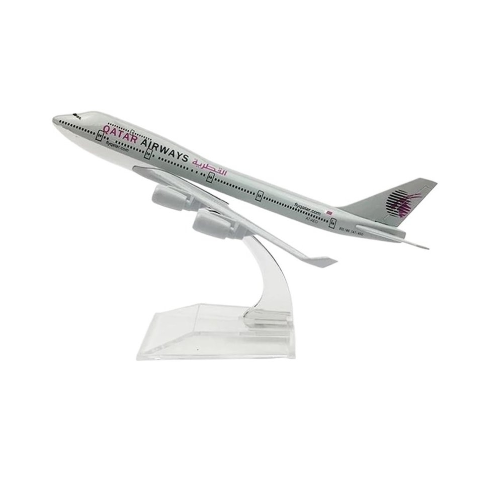 Miniature Scale 1 400 for Qatar Airways Aeroplane Model Boeing 747 Airplane 16CM Metal Alloy Diecast Toy Flying Toy Game Kits