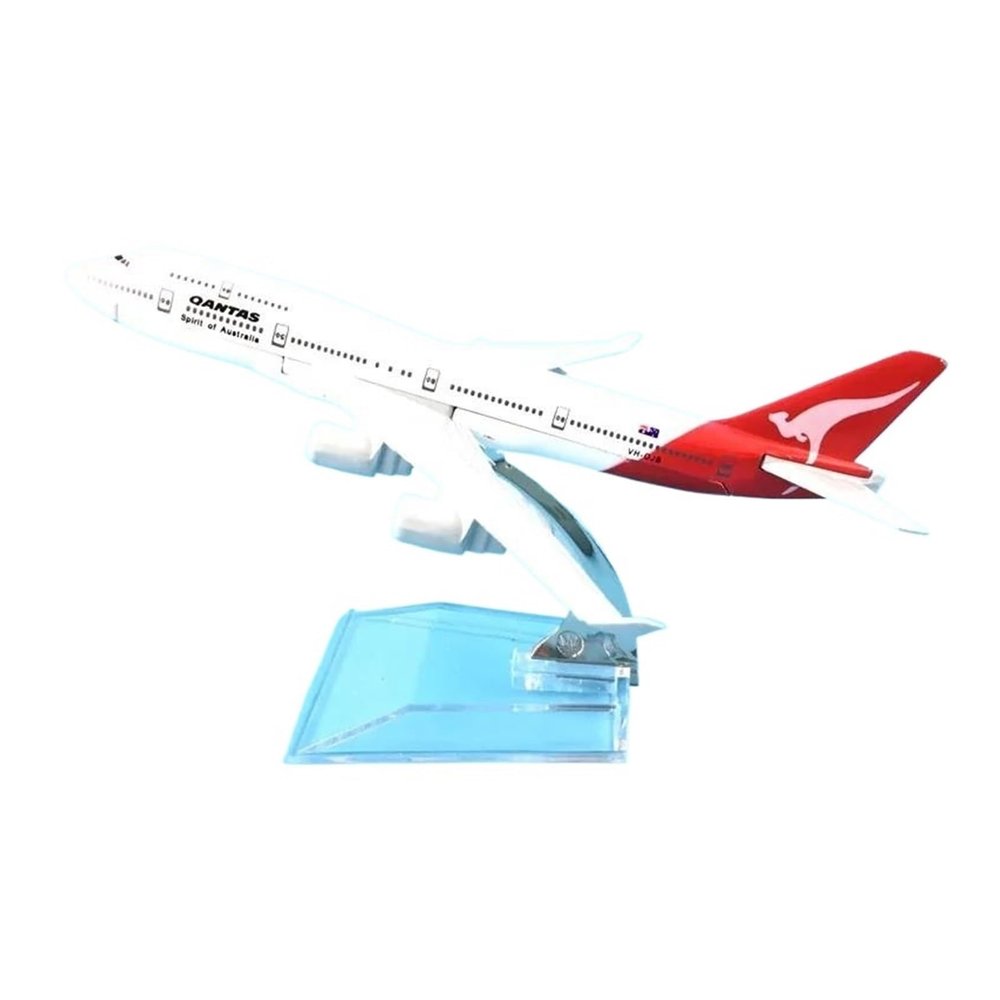 ALHROEUO Miniature Scale 1 400 for Australian Air Qantas B747 Metal Aircraft 16cm Airways Plane Model W Stand Collection Ornaments Flying Toy Game Kits