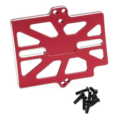 RC Car Toys For Traxxas For Mini For Maxx Aluminum ESC Mount Accessories RC Upgrade Modification And Repair Parts(Red)