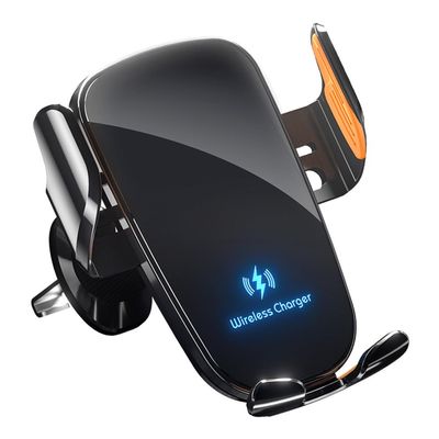 CVNRDGH Wireless Car Charger for Rivian R1S 2022-2026, Fast Charging Phone Mount with Stable Mechanical Clamp 360 Rotation Air Vent Holder for Auto