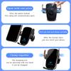 CVNRDGH Wireless Car Charger for Rivian R1S 2022-2026, Fast Charging Phone Mount with Stable Mechanical Clamp 360 Rotation Air Vent Holder for Auto view 3