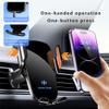 CVNRDGH Wireless Car Charger for Rivian R1S 2022-2026, Fast Charging Phone Mount with Stable Mechanical Clamp 360 Rotation Air Vent Holder for Auto view 4