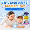 Aullsaty Talking Flash Cards for Toddlers 1-5 Years Old, Upgraded 536 Sight Words with 6 Songs Montessori Autism Sensory Toys, Educational Learning Speech Therapy Birthday Gifts for Boys Girls (Blue) view 2