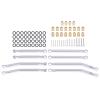 RC Car Accessories Compatible with AXIAL for Wrangler for JLU 1/30 RC Crawler Car Modification Parts Accessories Front Rear High Clearance Link Rods Set(Silver) view 1