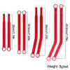 RC Car Accessories Compatible with AXIAL for Wrangler for JLU 1/30 RC Crawler Car Modification Parts Accessories Front Rear High Clearance Link Rods Set(Silver) view 4