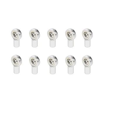 COMODO 10pcs M2 5mm Link Rod Joint Ball End Head Holder for RC Cars Boats Airplanes Trucks - Replacement Steering Linkage Parts(Silver)