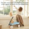 Kidpop Pula-Mini First Wagon for Toddlers, 4-Wheel Baby Pull Toy Cart for Kids Ages 1-3, Indoor & Outdoor Push Walker Toy, Ideal 1 Year Old Birthday Gifts (Blue) view 4