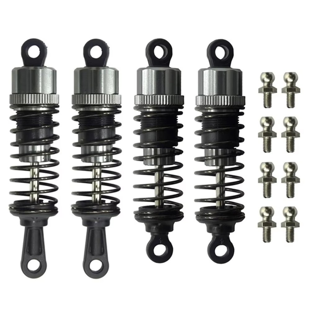 RC car Components Compatible With HBX For HAIBOXING 901 901A 903 903A 905 905A 1/12 RC Car Upgrade Parts Front And Rear Metal Oil Shock Absorber 90201