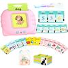 Aullsaty Talking Flash Cards for Toddlers 1-5 Years Old, Upgraded 536 Sight Words with 6 Songs Montessori Autism Sensory Toys, Educational Learning Speech Therapy Birthday Gifts for Boys Girls (Pink) view 1