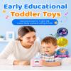 Aullsaty Talking Flash Cards for Toddlers 1-5 Years Old, Upgraded 536 Sight Words with 6 Songs Montessori Autism Sensory Toys, Educational Learning Speech Therapy Birthday Gifts for Boys Girls (Pink) view 2