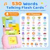 Aullsaty Talking Flash Cards for Toddlers 1-5 Years Old, Upgraded 536 Sight Words with 6 Songs Montessori Autism Sensory Toys, Educational Learning Speech Therapy Birthday Gifts for Boys Girls (Pink) view 3