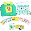 Aullsaty Talking Flash Cards for Toddlers 1-5 Years Old, Upgraded 536 Sight Words with 6 Songs Montessori Autism Sensory Toys, Educational Learning Speech Therapy Birthday Gifts for Boys Girls (Green) view 1