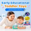 Aullsaty Talking Flash Cards for Toddlers 1-5 Years Old, Upgraded 536 Sight Words with 6 Songs Montessori Autism Sensory Toys, Educational Learning Speech Therapy Birthday Gifts for Boys Girls (Green) view 2
