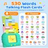 Aullsaty Talking Flash Cards for Toddlers 1-5 Years Old, Upgraded 536 Sight Words with 6 Songs Montessori Autism Sensory Toys, Educational Learning Speech Therapy Birthday Gifts for Boys Girls (Green) view 3
