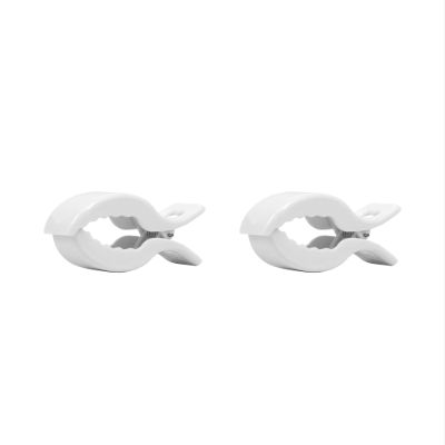 18 Pcs Multicolor Baby Stroller Clips Crocodile Anti-Drop Clamps for Blankets,Universal Pram/Car Seat Accessories(White)