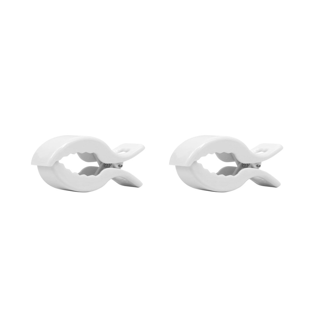 18 Pcs Multicolor Baby Stroller Clips Crocodile Anti-Drop Clamps for Blankets,Universal Pram/Car Seat Accessories(White)