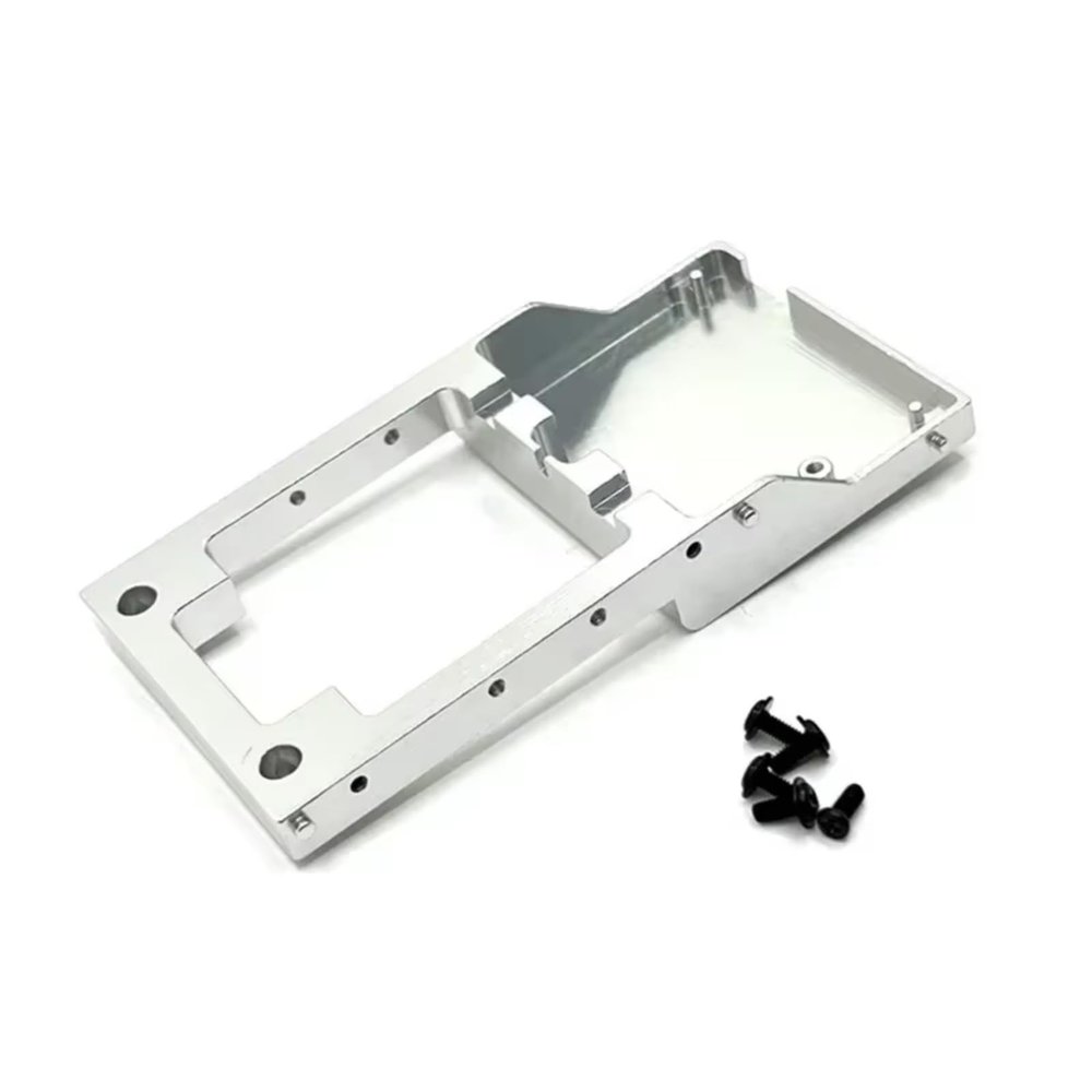 RC Repair Parts Compatible with MN for MN78 1/12 RC Car Upgrade Parts Accessories Metal Steering Servo Fixed Mount Bracket Beam(Silver)