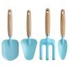 Kids Gardening Tools Set with Sturdy Wood Handles,Children Garden Shovels and Hand Rake for Boys and Girls,Safety Rounded Edges Outdoor Planting Toys for Toddler Backyard Activities view 1