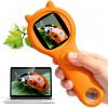 Bug Exploration Microscope for Kids, 500X Handheld Digital Microscope with 2" IPS Screen, Backyard Adventure STEM Science Toy Age 5-12 (Orange) view 1