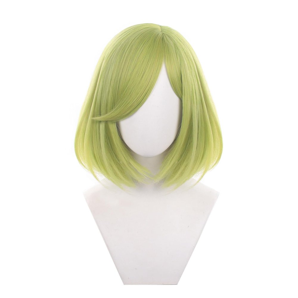 Witch Hat Atelier Coco Cosplay Wig, Heat-Resistant, Short Bob, Light Green