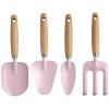 Kids Gardening Tools Set with Sturdy Wood Handles,Children Garden Shovels and Hand Rake for Boys and Girls,Safety Rounded Edges Outdoor Planting Toys for Toddler Backyard Activities view 1