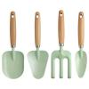 Kids Gardening Tools Set with Sturdy Wood Handles,Children Garden Shovels and Hand Rake for Boys and Girls,Safety Rounded Edges Outdoor Planting Toys for Toddler Backyard Activities view 1